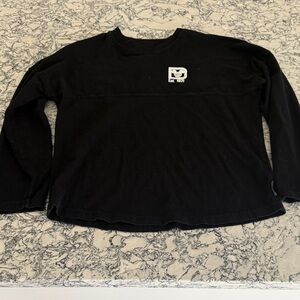 Kids Disney Black Crewneck Spirit Jersey with Disney Logo